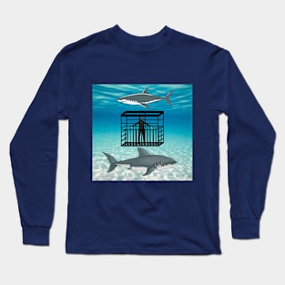 shark lover water world Long Sleeve T-Shirt